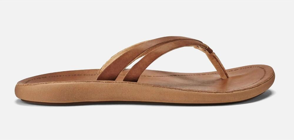 NEW OLUKAI women's kapehe luana sandal in sahara/sahara